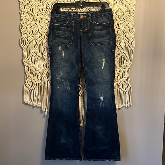 William Rast Denim - William Rast Freddie Flare Dark Wash Blue Jeans